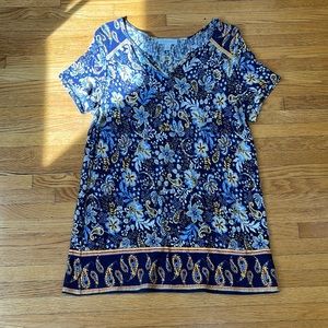 Floral Paisley Patterned Shirt